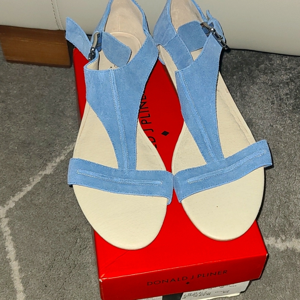 Brand New never been worn suede Donald Pliner sandals